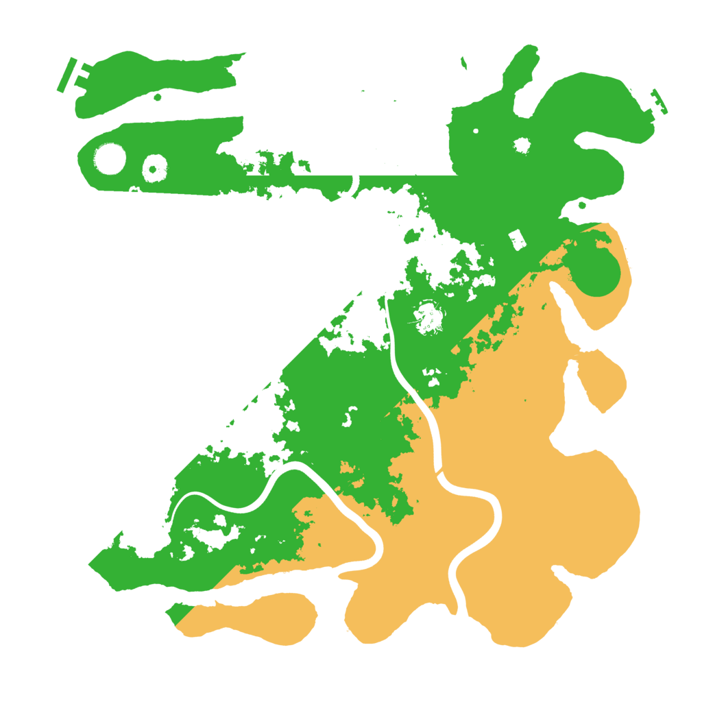 Biome Rust Map: Procedural Map, Size: 3900, Seed: 320425533