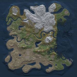 Thumbnail Rust Map: Procedural Map, Size: 4250, Seed: 303722463, 17 Monuments