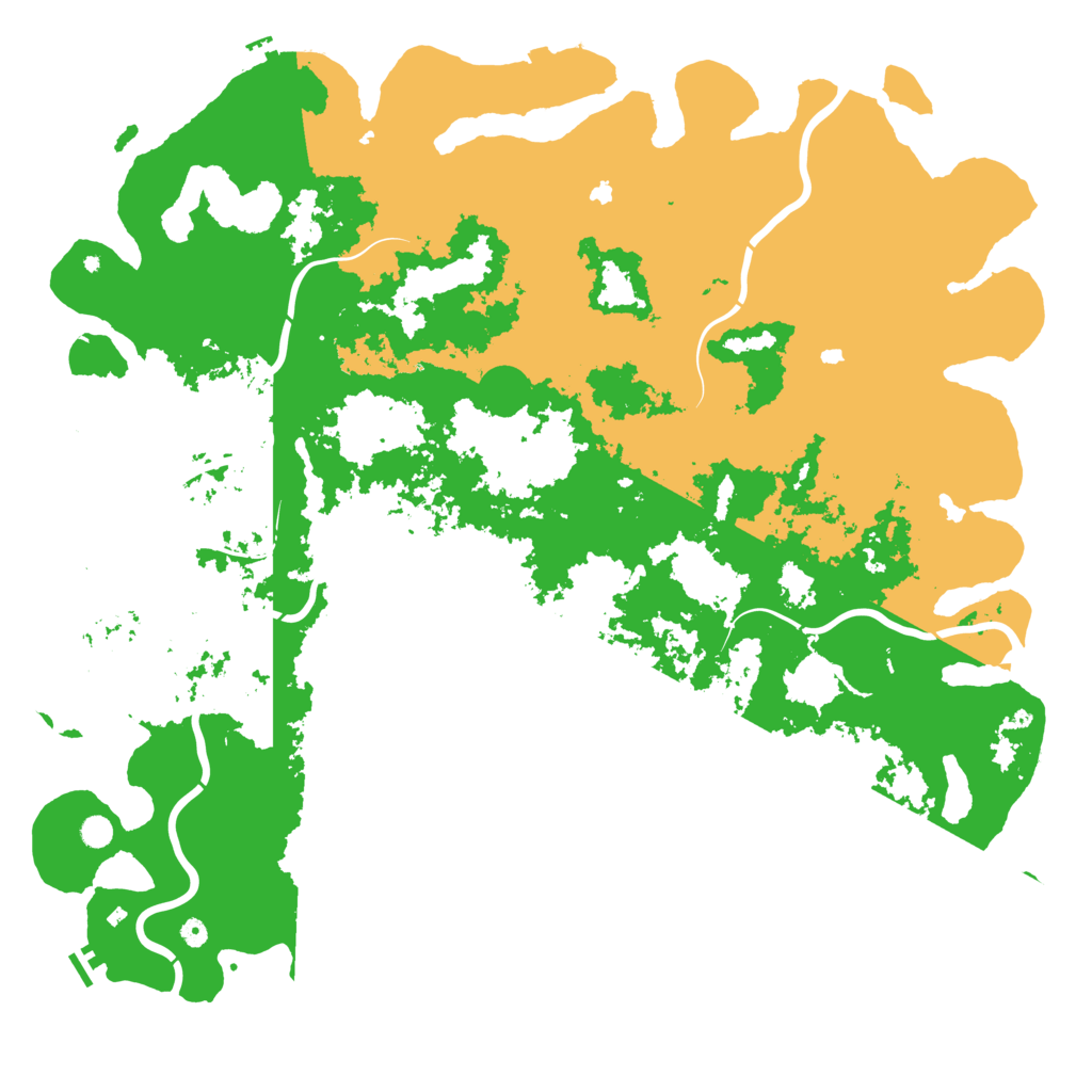 Biome Rust Map: Procedural Map, Size: 6000, Seed: 244349479