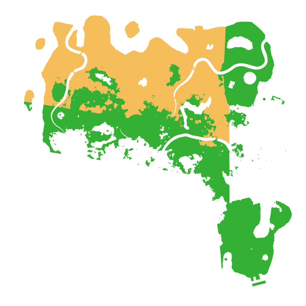 Biome Rust Map: Procedural Map, Size: 4500, Seed: 208795410