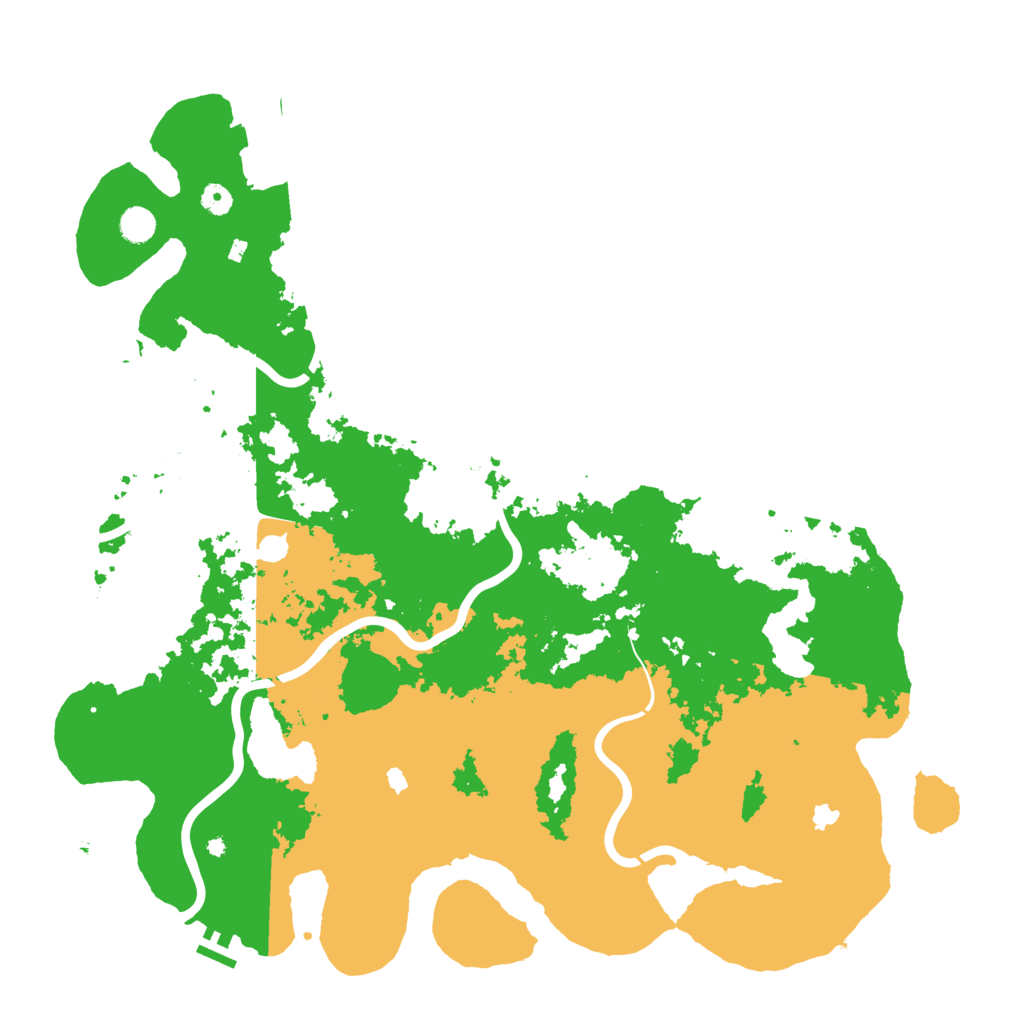 Biome Rust Map: Procedural Map, Size: 5000, Seed: 424622116