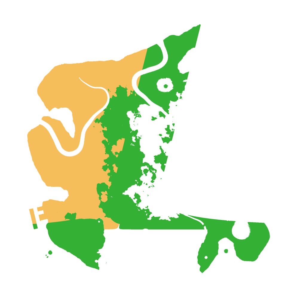 Biome Rust Map: Procedural Map, Size: 3000, Seed: 1231241052