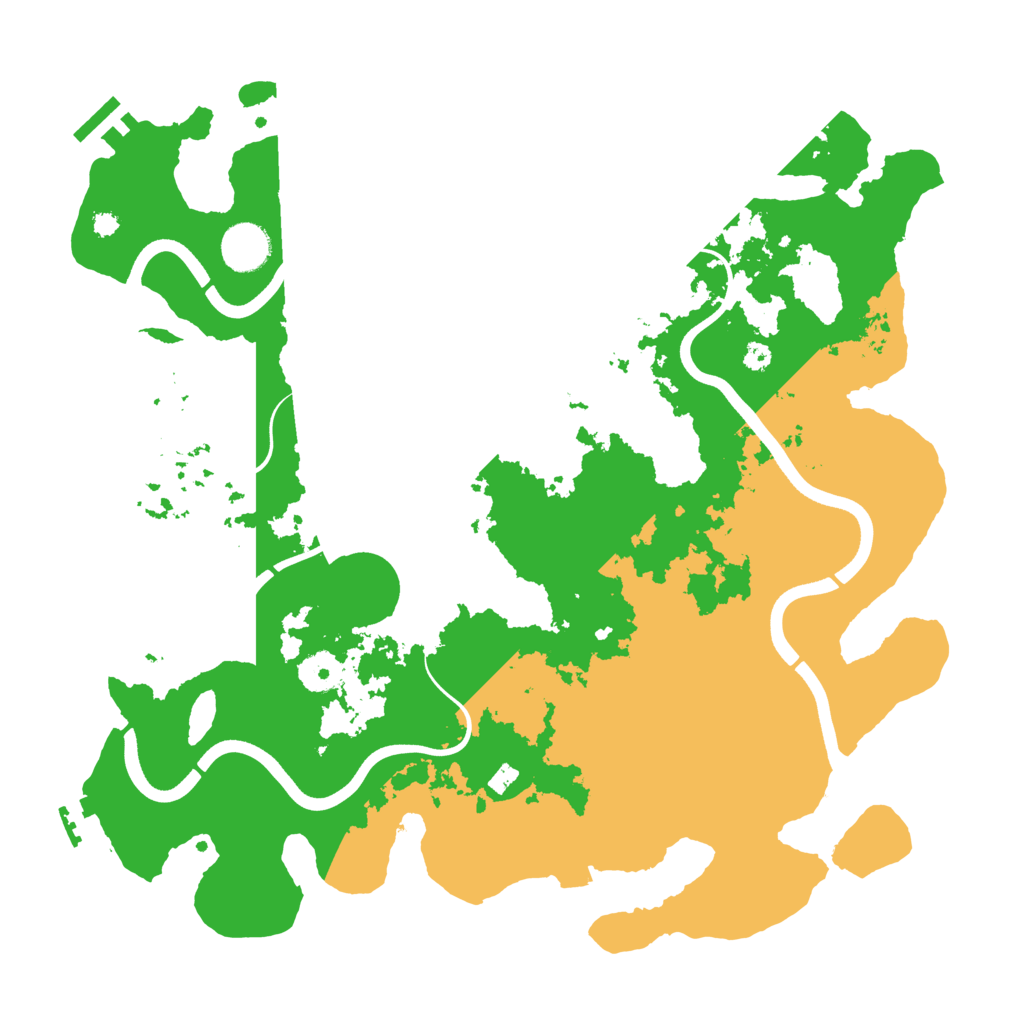 Biome Rust Map: Procedural Map, Size: 3700, Seed: 1215830390
