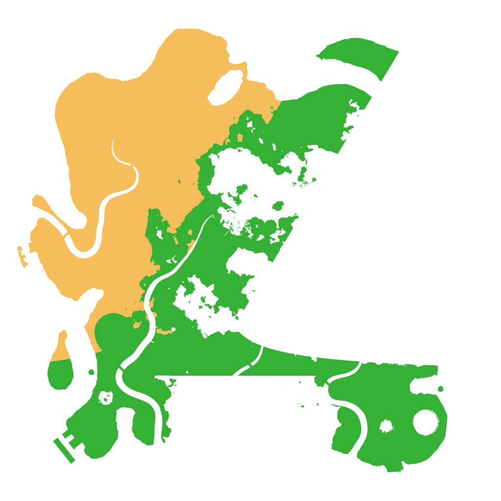 Biome Rust Map: Procedural Map, Size: 3500, Seed: 347342