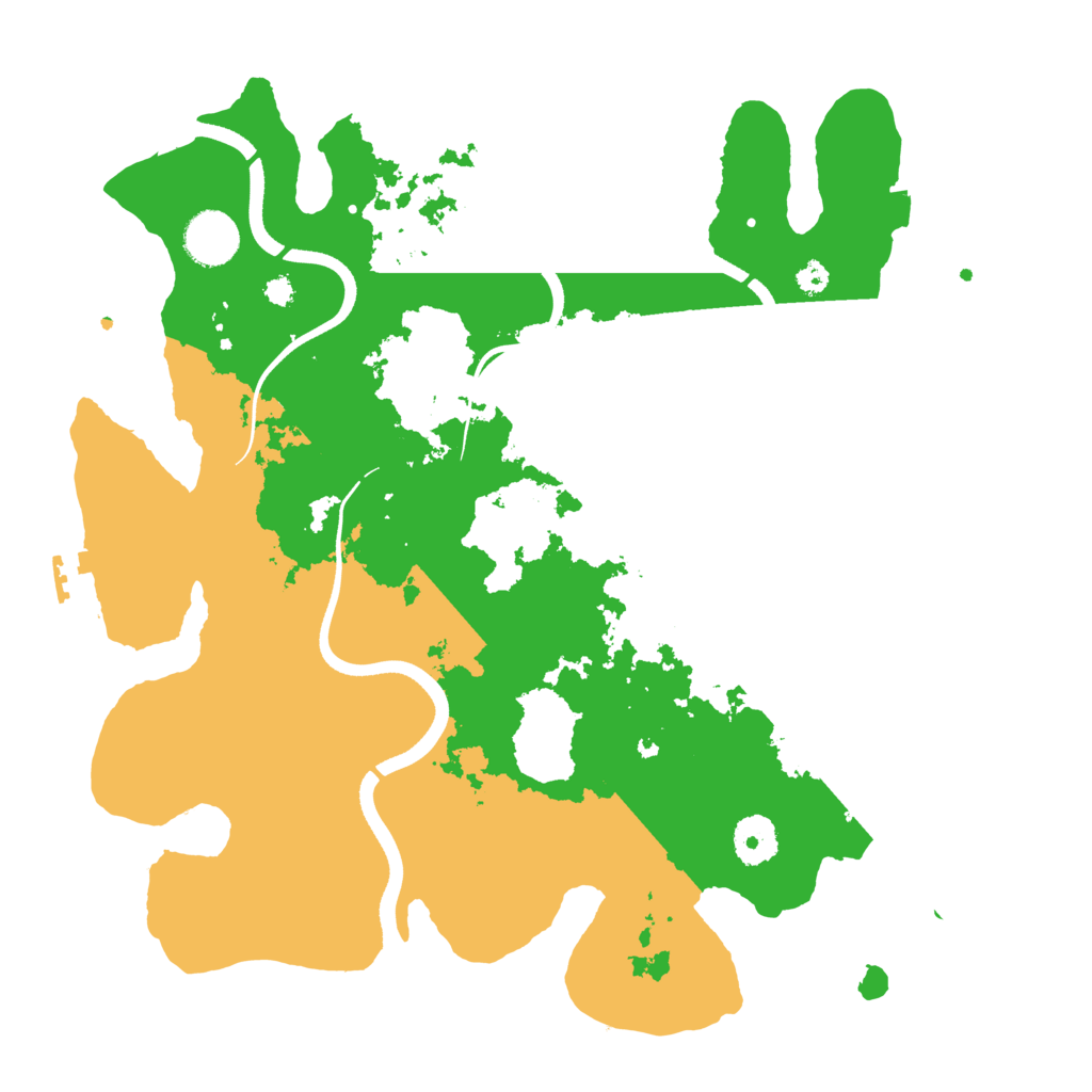 Biome Rust Map: Procedural Map, Size: 3500, Seed: 610753146