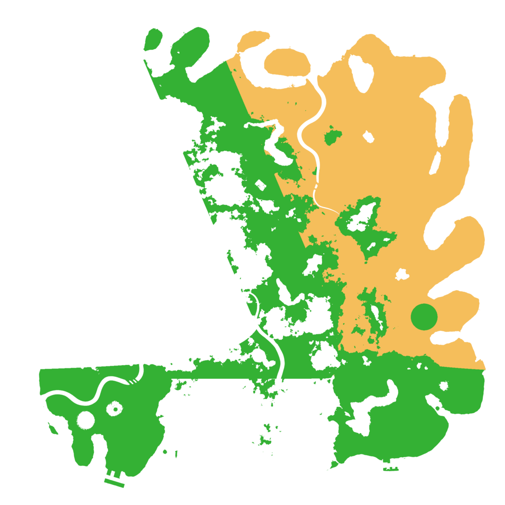 Biome Rust Map: Procedural Map, Size: 5000, Seed: 1265798435