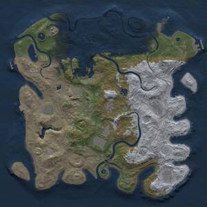 Thumbnail Rust Map: Procedural Map, Size: 4250, Seed: 1574650059, 16 Monuments