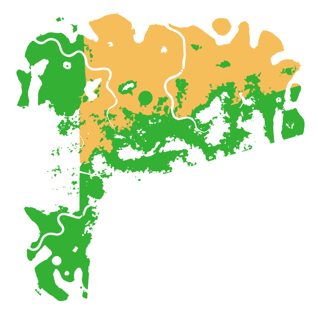 Biome Rust Map: Procedural Map, Size: 6000, Seed: 332316089
