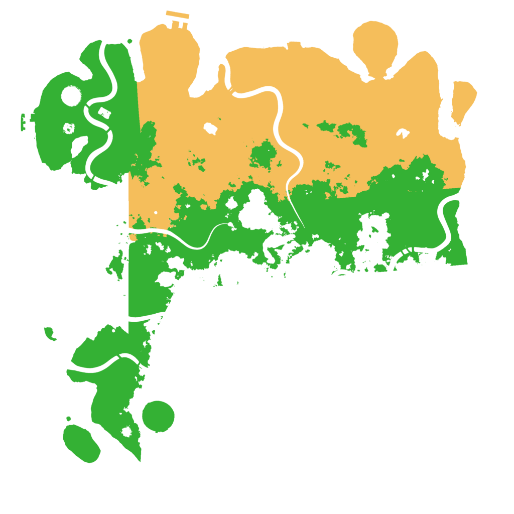 Biome Rust Map: Procedural Map, Size: 4500, Seed: 2084404205