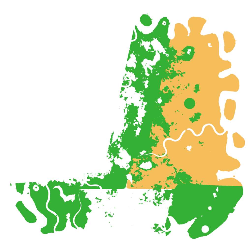 Biome Rust Map: Procedural Map, Size: 6000, Seed: 1895191119