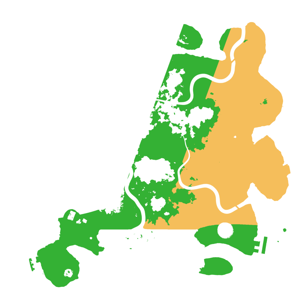 Biome Rust Map: Procedural Map, Size: 3600, Seed: 50005