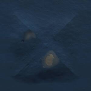 Thumbnail Rust Map: Procedural Map, Size: 1000, Seed: 1033976050, 1 Monuments