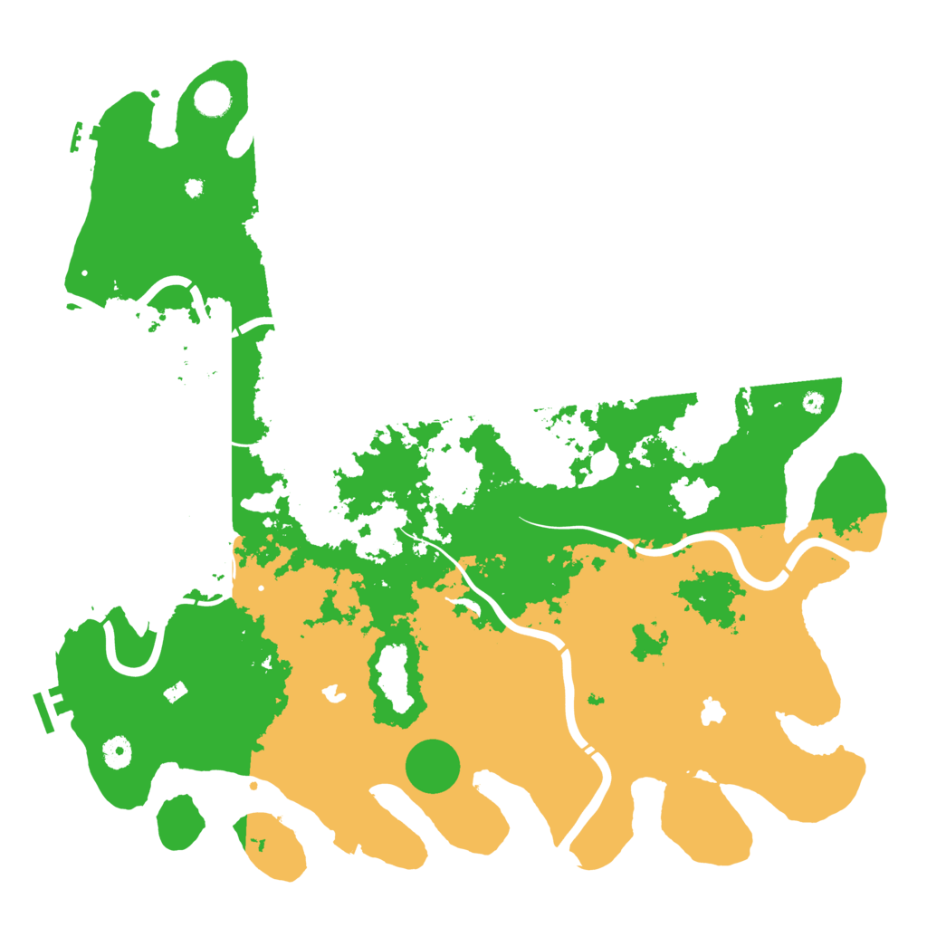 Biome Rust Map: Procedural Map, Size: 4500, Seed: 314168355