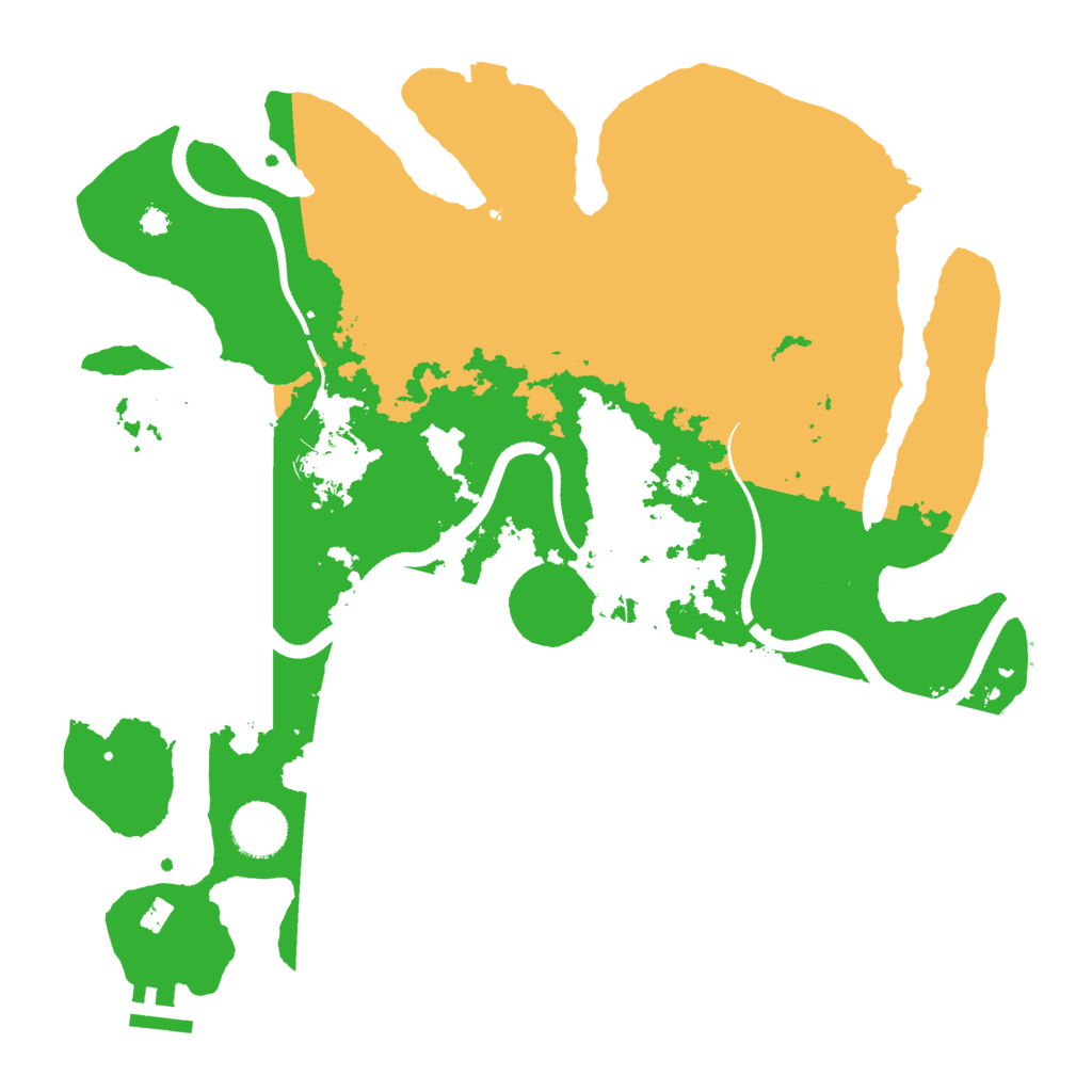 Biome Rust Map: Procedural Map, Size: 3500, Seed: 1259501021