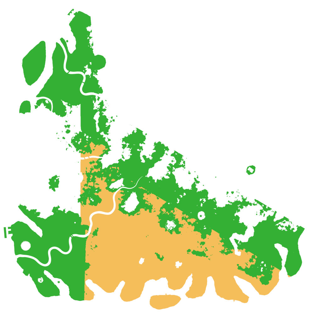 Biome Rust Map: Procedural Map, Size: 6000, Seed: 36393919