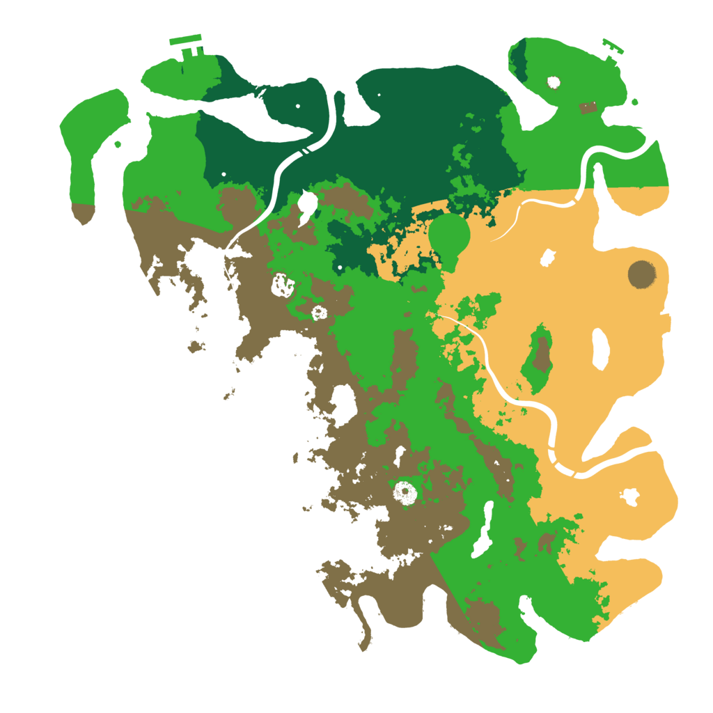 Biome Rust Map: Procedural Map, Size: 4500, Seed: 677560711