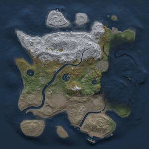 Thumbnail Rust Map: Procedural Map, Size: 3000, Seed: 237289752, 11 Monuments