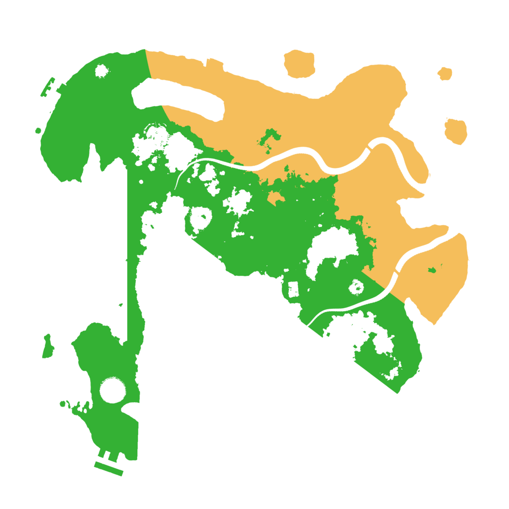 Biome Rust Map: Procedural Map, Size: 3500, Seed: 228108