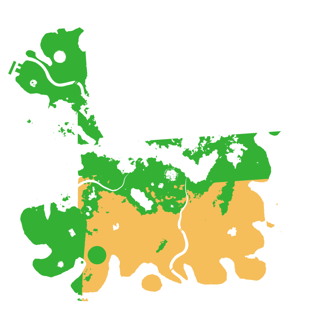 Biome Rust Map: Procedural Map, Size: 4500, Seed: 1394139198