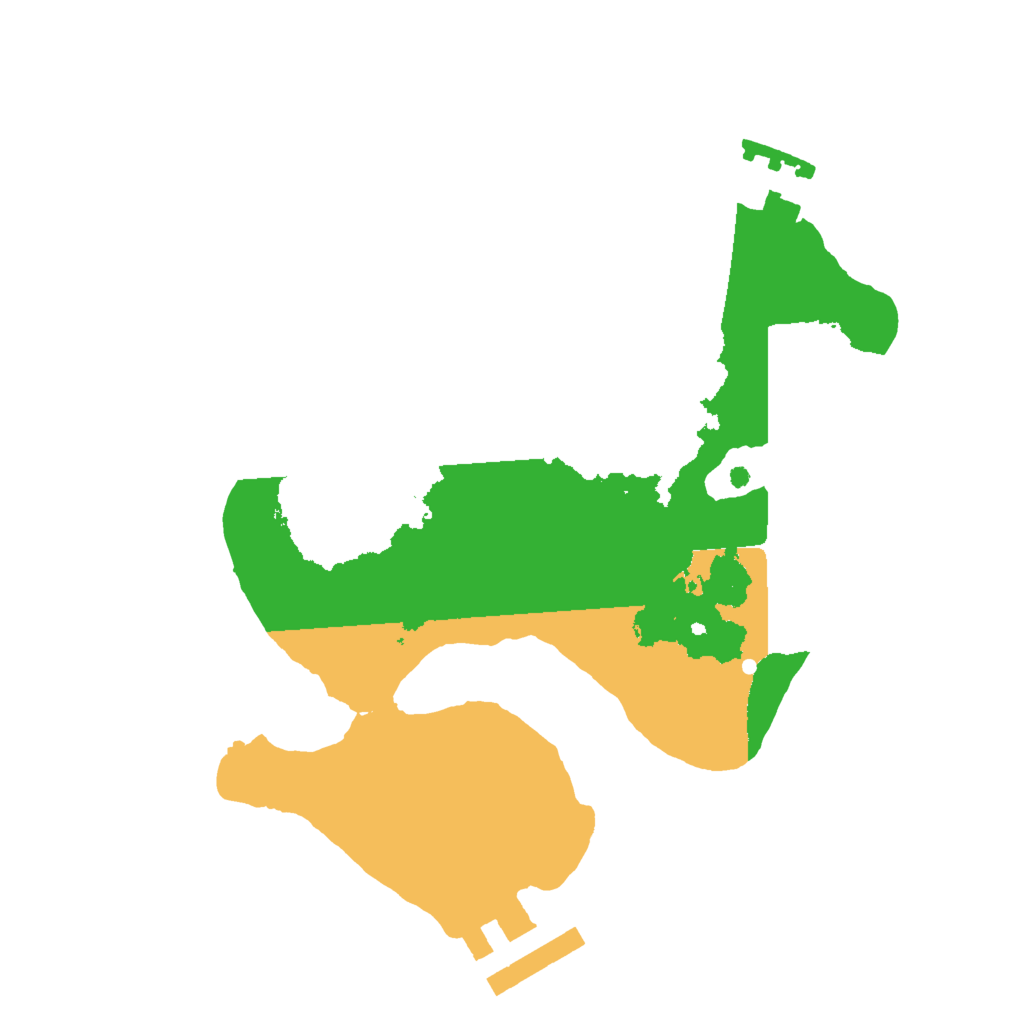 Biome Rust Map: Procedural Map, Size: 2000, Seed: 298494043