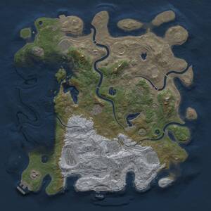 Thumbnail Rust Map: Procedural Map, Size: 4250, Seed: 1400975986, 16 Monuments