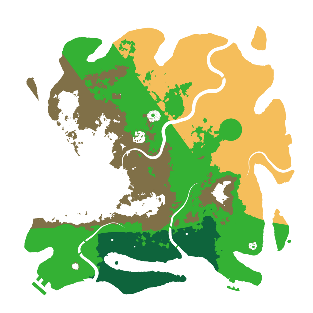 Biome Rust Map: Procedural Map, Size: 3700, Seed: 270826028