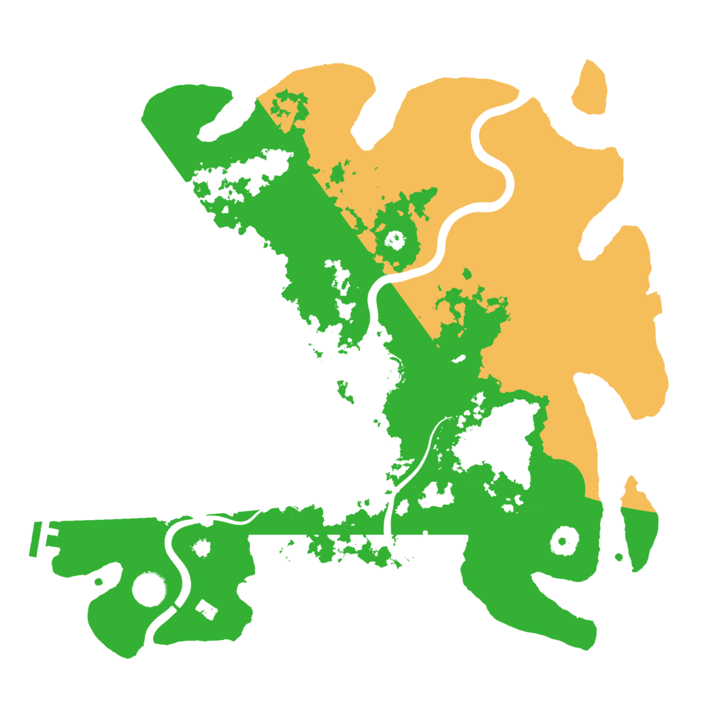 Biome Rust Map: Procedural Map, Size: 3700, Seed: 270826028