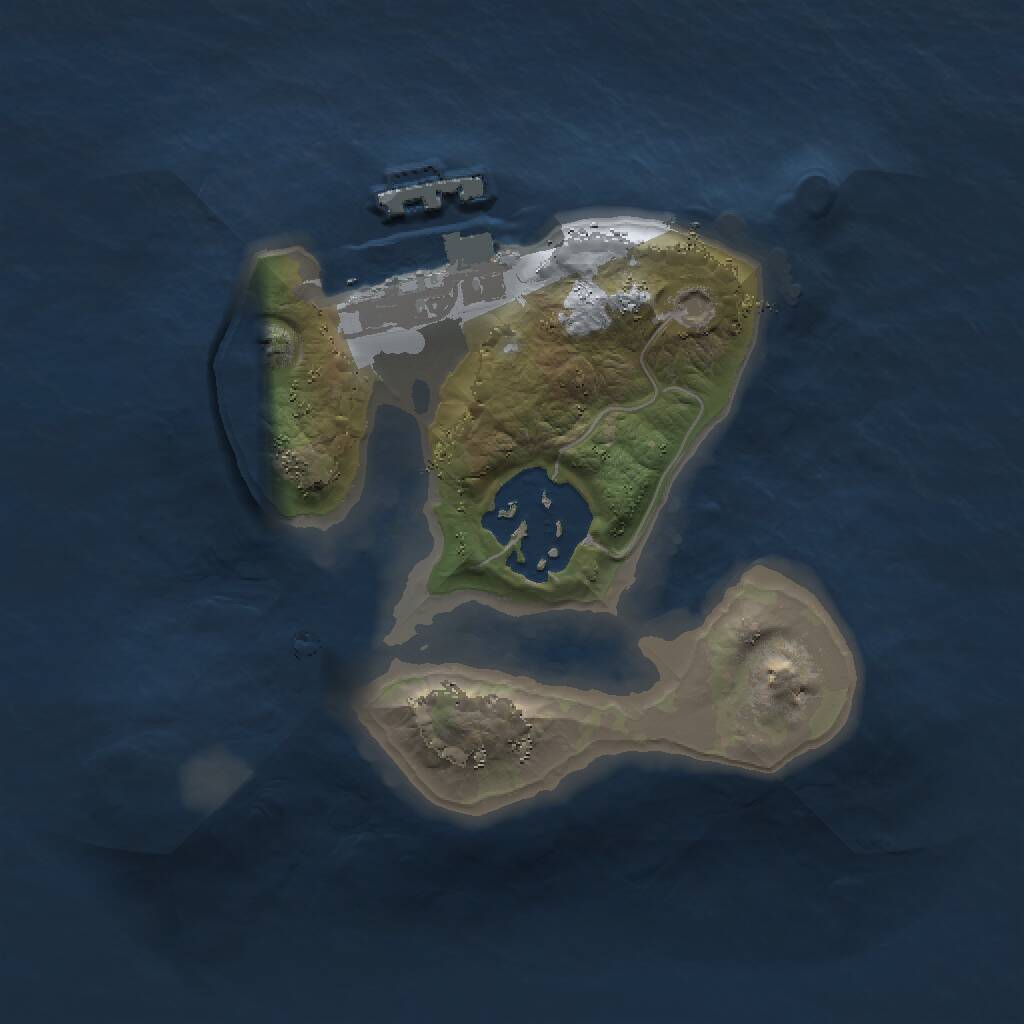 Rust Map: Procedural Map, Size: 1500, Seed: 68933, 3 Monuments