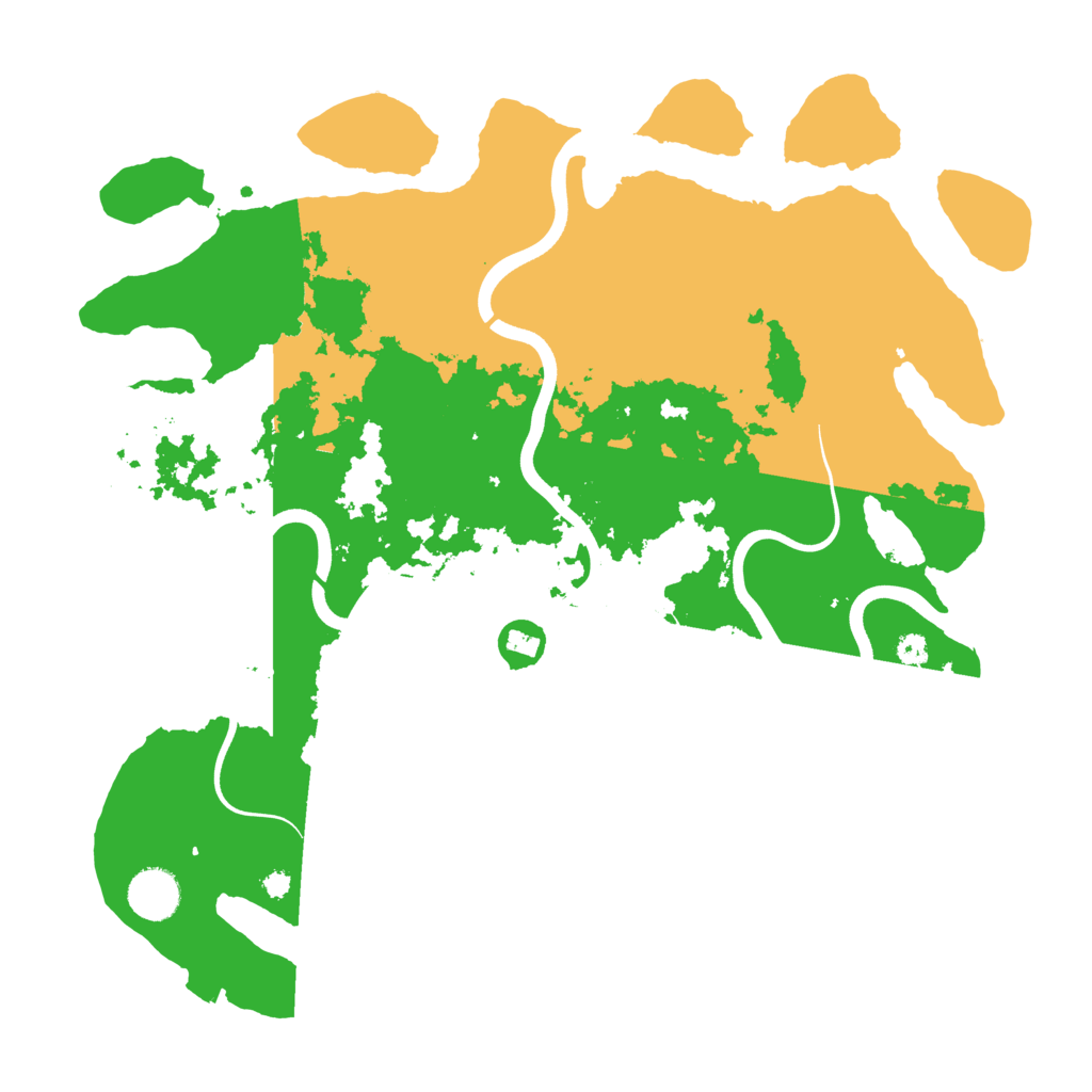 Biome Rust Map: Procedural Map, Size: 3700, Seed: 540267212