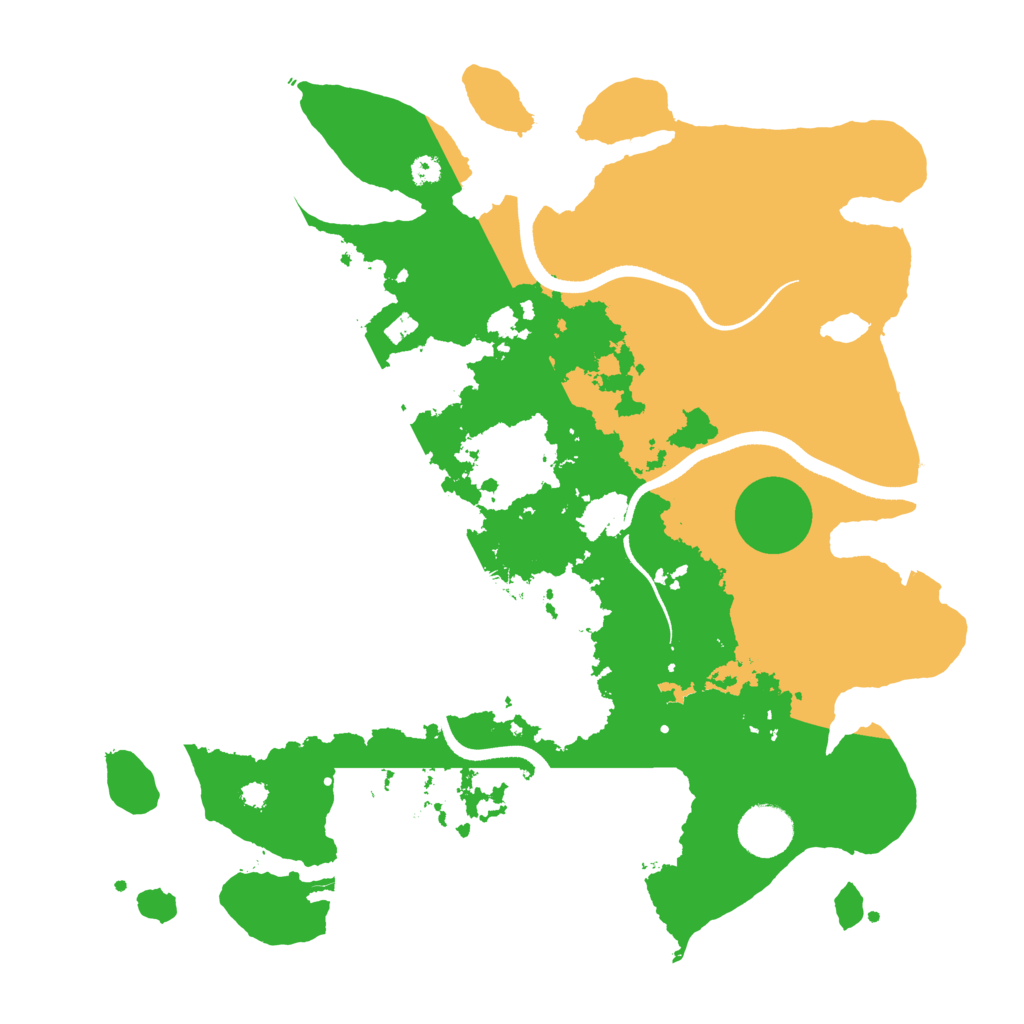 Biome Rust Map: Procedural Map, Size: 3500, Seed: 1786042848