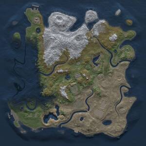 Thumbnail Rust Map: Procedural Map, Size: 4250, Seed: 639691796, 15 Monuments