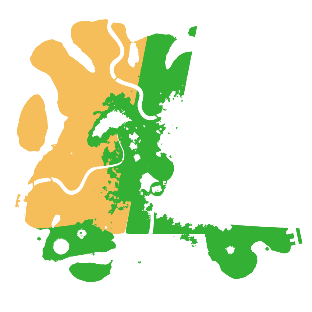 Biome Rust Map: Procedural Map, Size: 3500, Seed: 269918682