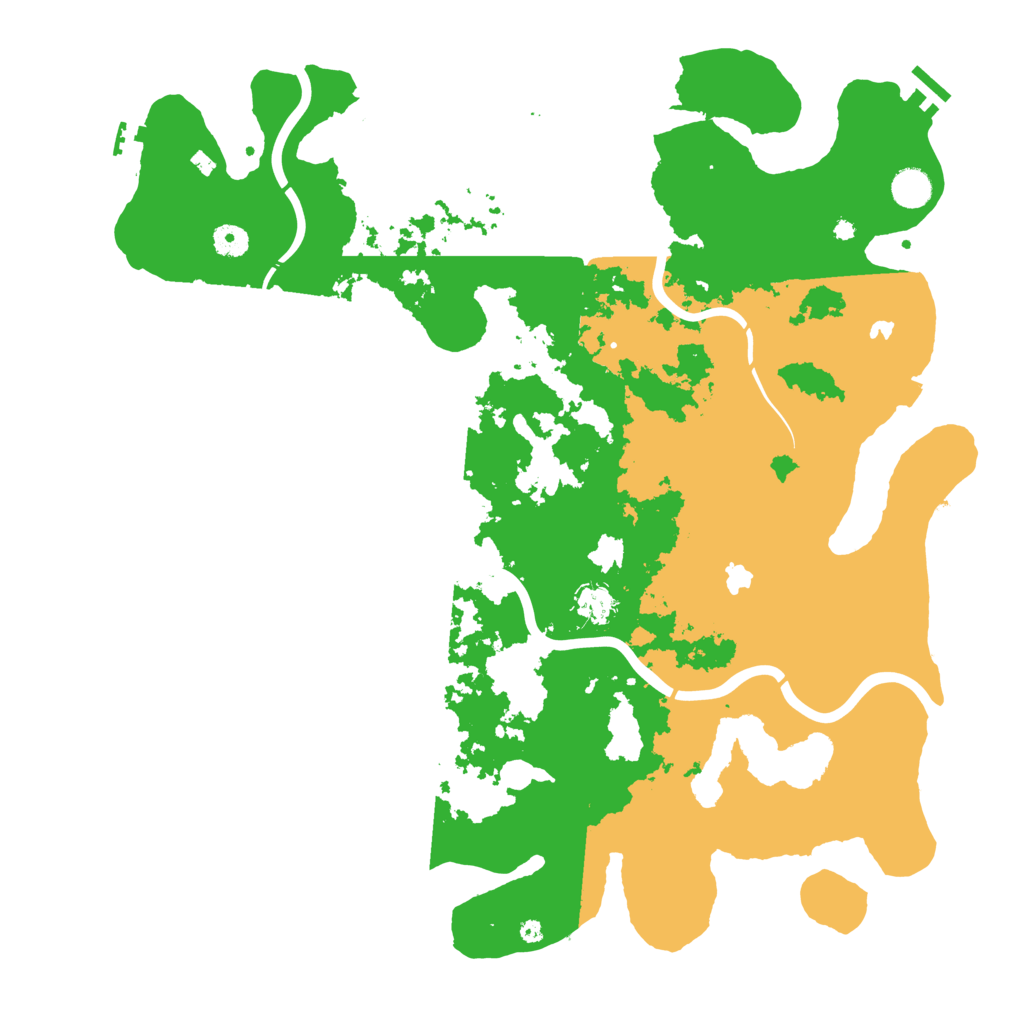 Biome Rust Map: Procedural Map, Size: 4500, Seed: 27645
