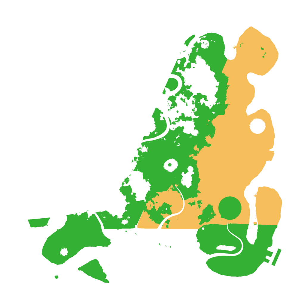 Biome Rust Map: Procedural Map, Size: 3500, Seed: 65011282