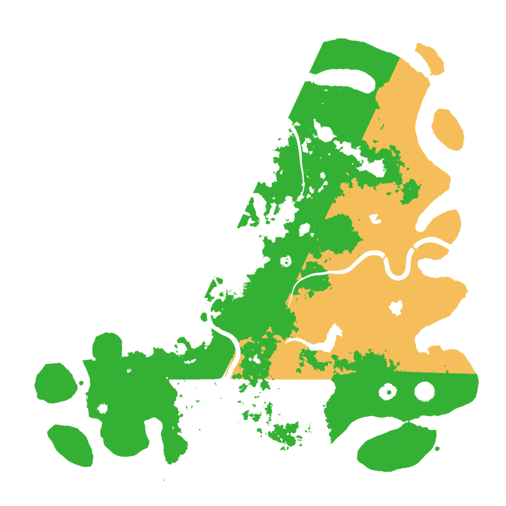 Biome Rust Map: Procedural Map, Size: 4500, Seed: 1111869911