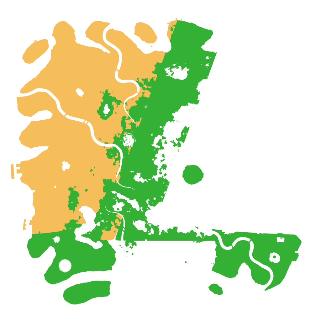 Biome Rust Map: Procedural Map, Size: 4500, Seed: 216738351