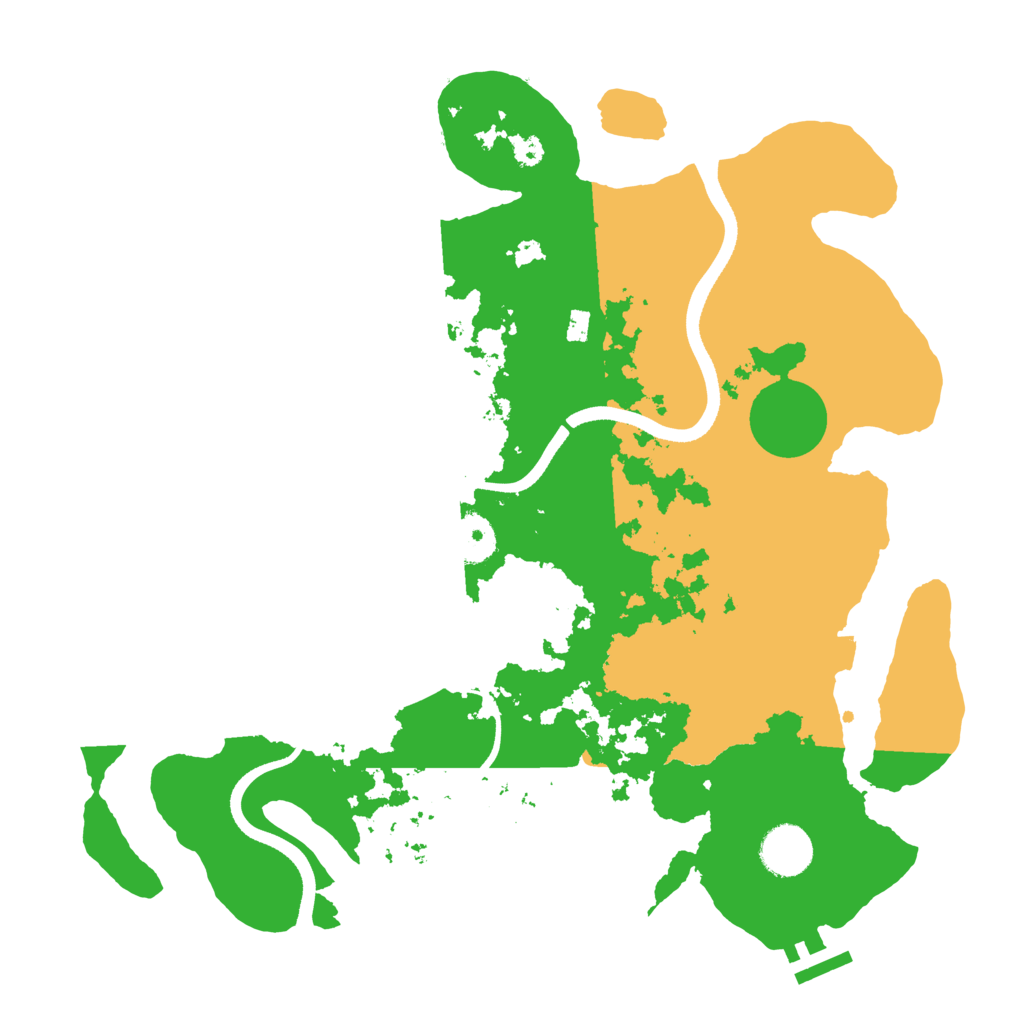 Biome Rust Map: Procedural Map, Size: 3500, Seed: 3859740