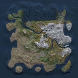 Thumbnail Rust Map: Procedural Map, Size: 3500, Seed: 1542588468, 14 Monuments