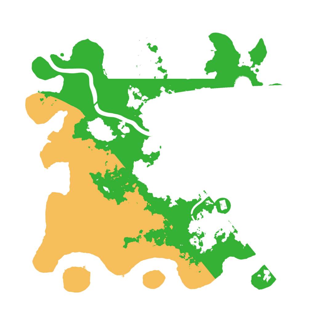 Biome Rust Map: Procedural Map, Size: 3500, Seed: 1542588468