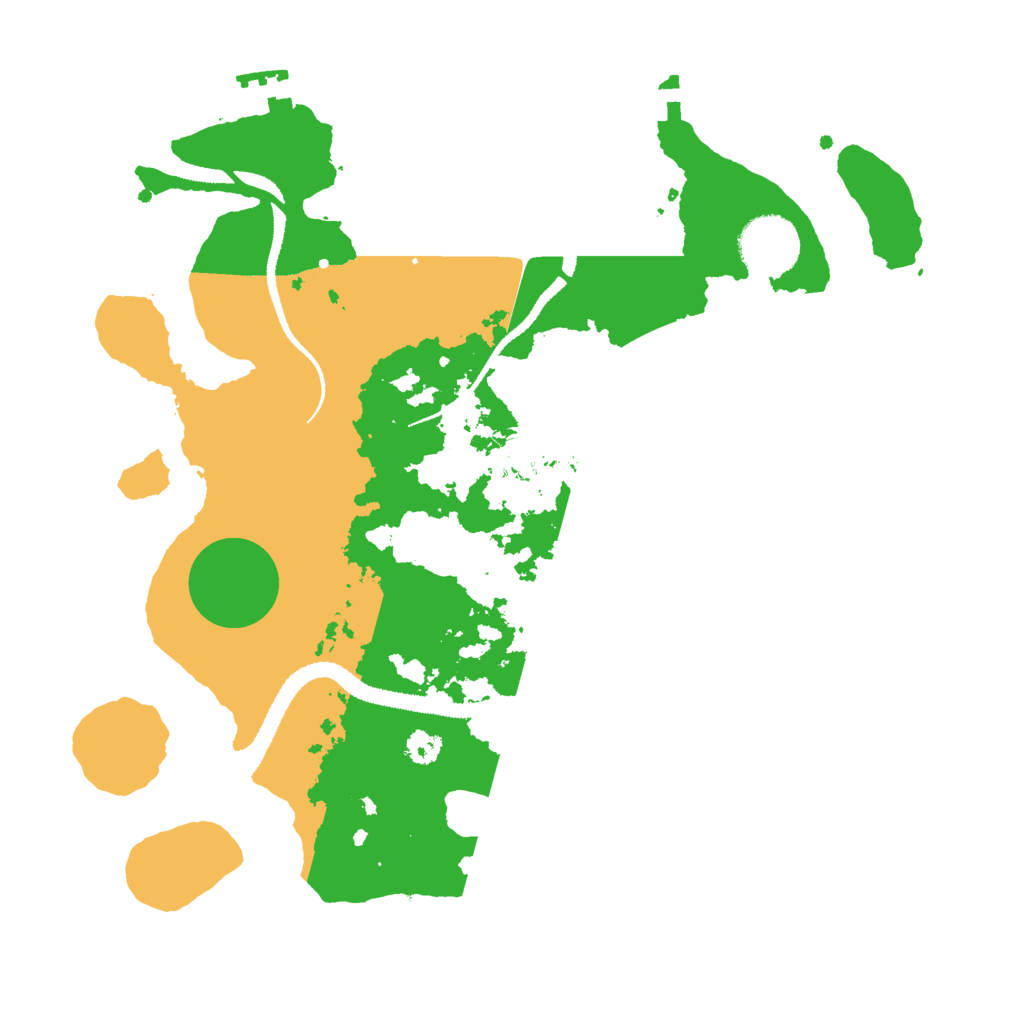 Biome Rust Map: Procedural Map, Size: 3000, Seed: 12298