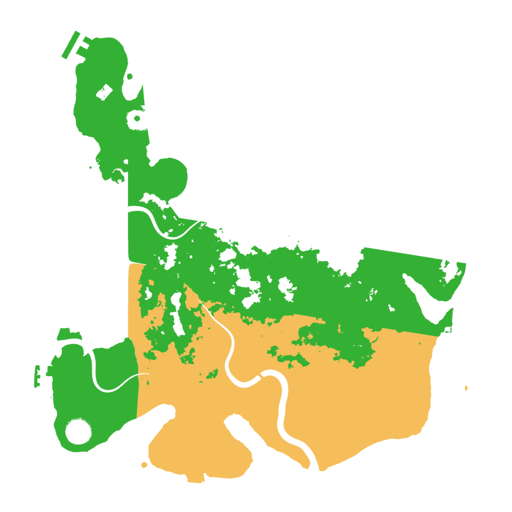 Biome Rust Map: Procedural Map, Size: 3500, Seed: 597989827