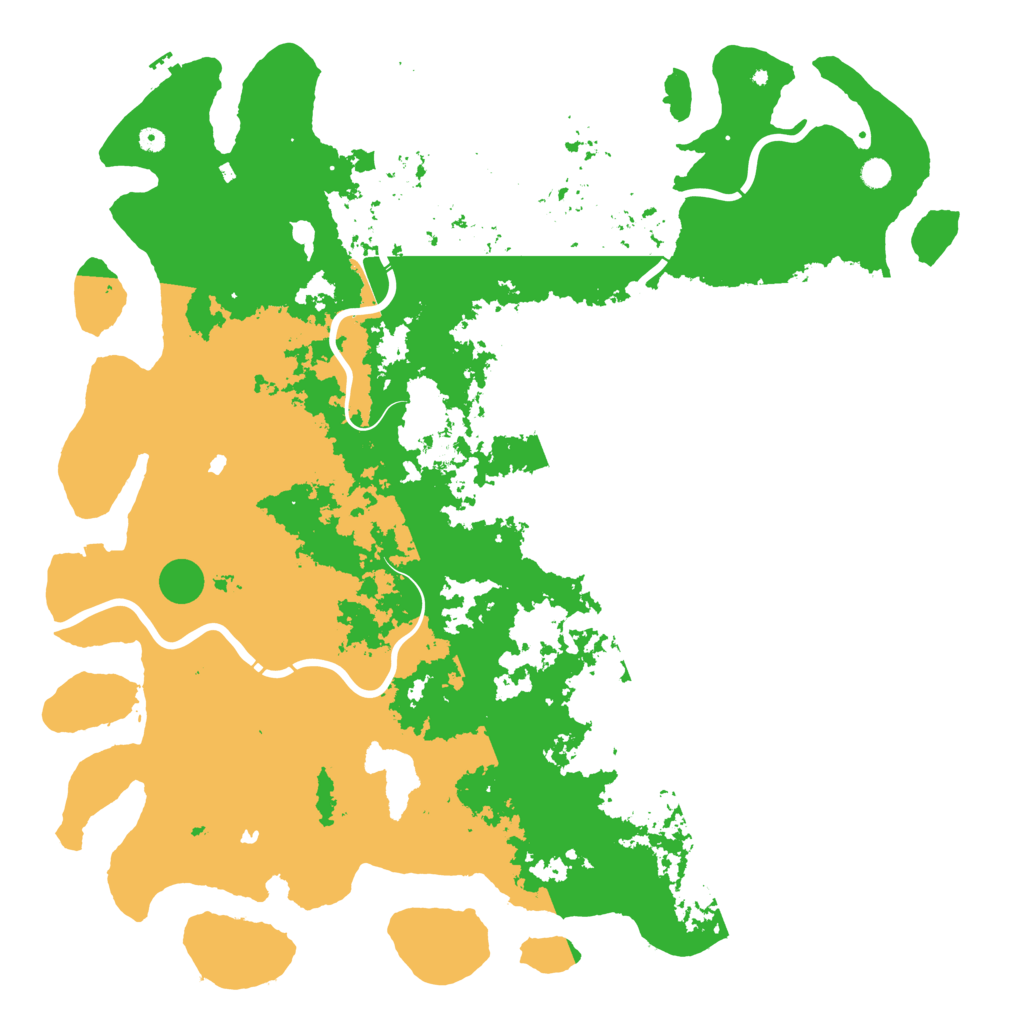 Biome Rust Map: Procedural Map, Size: 6000, Seed: 44083560