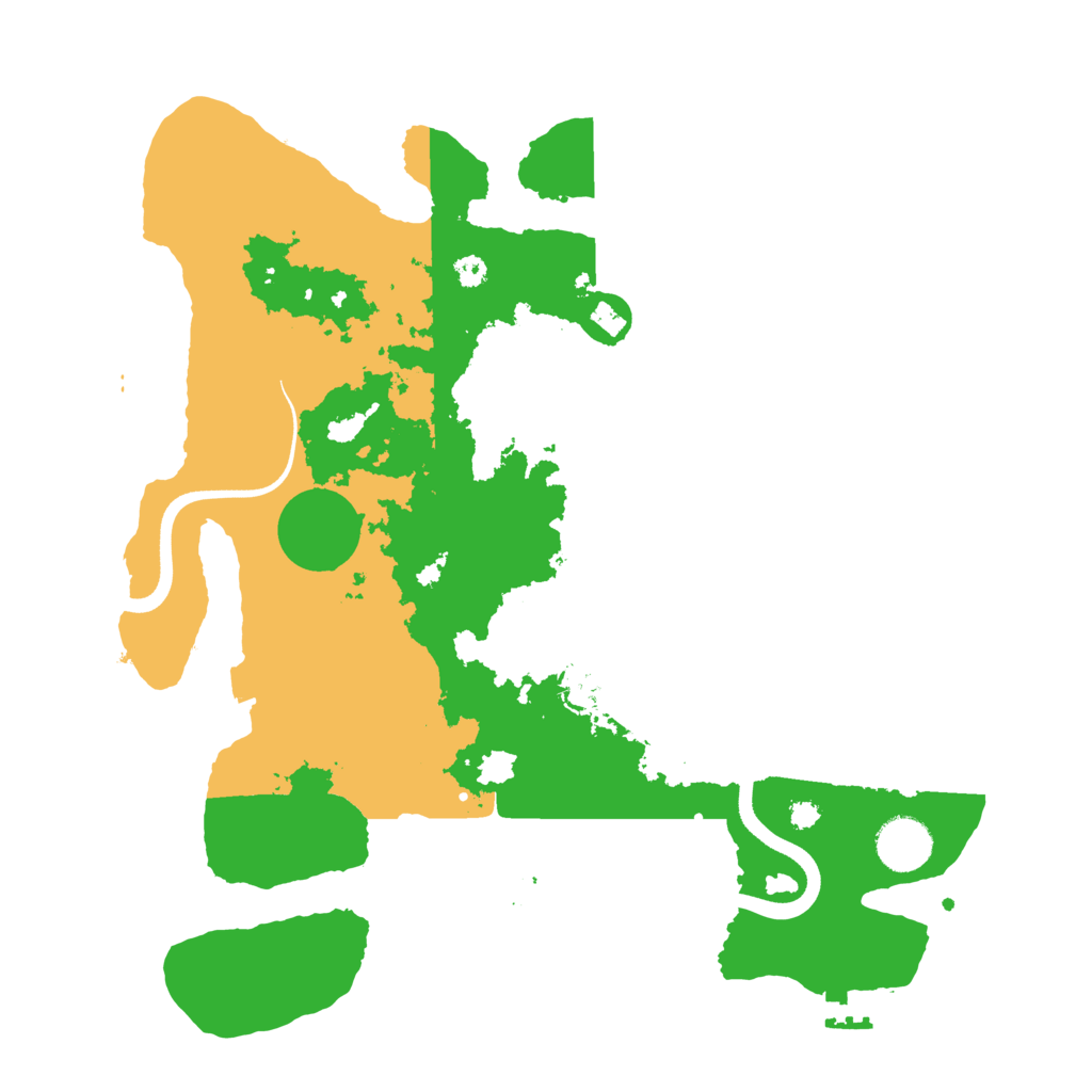 Biome Rust Map: Procedural Map, Size: 3500, Seed: 2056477652