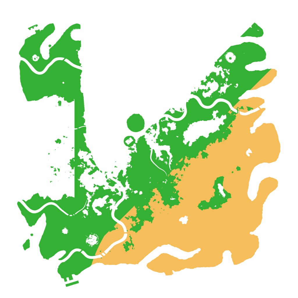 Biome Rust Map: Procedural Map, Size: 4500, Seed: 2143237207