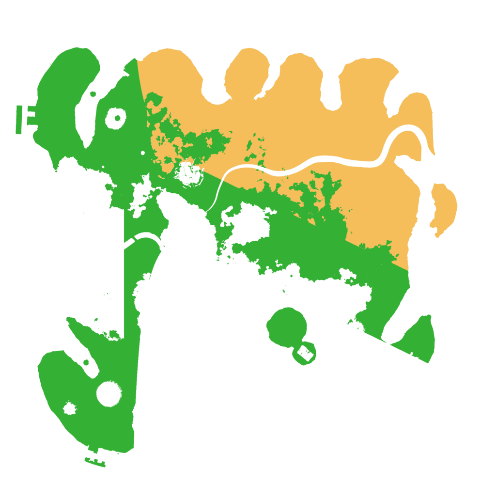 Biome Rust Map: Procedural Map, Size: 3500, Seed: 816835650