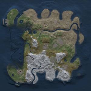 Thumbnail Rust Map: Procedural Map, Size: 3500, Seed: 816835650, 15 Monuments