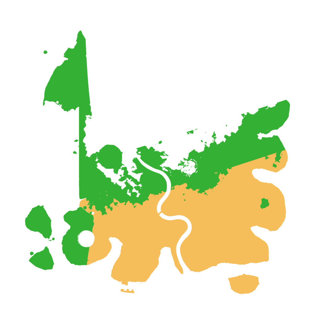 Biome Rust Map: Procedural Map, Size: 3500, Seed: 1105967163