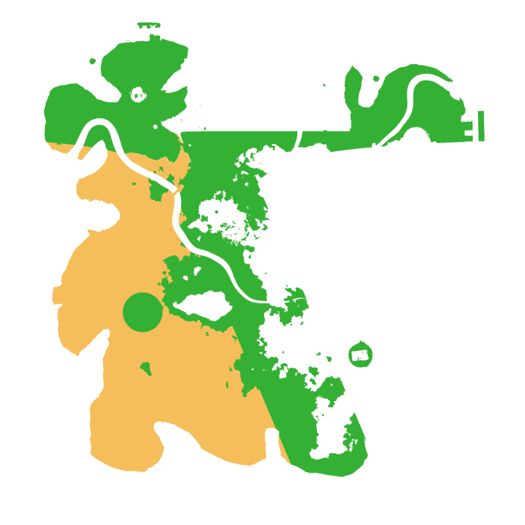 Biome Rust Map: Procedural Map, Size: 3500, Seed: 92618303
