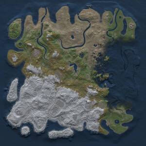 Thumbnail Rust Map: Procedural Map, Size: 4800, Seed: 819538883, 17 Monuments