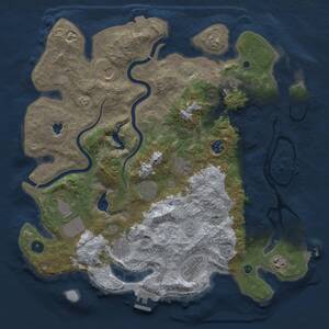 Thumbnail Rust Map: Procedural Map, Size: 4000, Seed: 2015900822, 16 Monuments